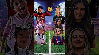 Ronaldo Jr Ciro Messi Delfina Suarez 🆚 Alisha Lehmann Celine Dept Alexia Putellas 💥🤩🥵🥊 [upl. by Magna]