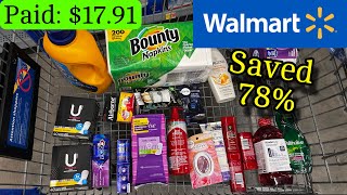 WALMART Ibotta Haul Save 78 using all digital coupons  Ibotta Bonuses 841024 [upl. by Aihsema]