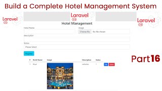 Build a Hotel Management System in Laravel 11 Part 16  Full Project Tutorial [upl. by Esom]