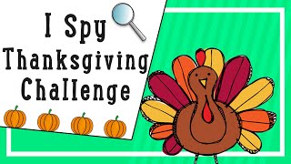 Thanksgiving PE Games I Spy  Thanksgiving Edition [upl. by Nuhsal]