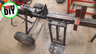 Hydraulic Log Splitter BUILD Part 3  Log Loader amp Four Way Wedge [upl. by Yadrahc255]