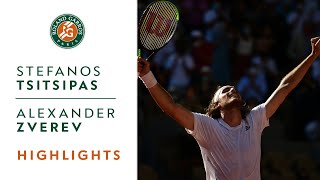 Stefanos Tsitsipas vs Alexander Zverev  Semifinal Highlights  RolandGarros 2021 [upl. by Tindall]