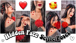 Snapchat Selfie Poses ♥️🫶🏻 DP pr Profile Picture Poses  Hidden Face Selfie for Girls snapchat [upl. by Yacano]