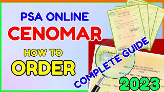 PSA CENOMAR Online Delivery How to Get Cenomar at PSA How to Pay via GCash [upl. by Idaline549]