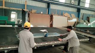 4MM mirror glass cutting CNC automatic mashien Alrwad glass in KSA 🇸🇦🔥 [upl. by Barnum]