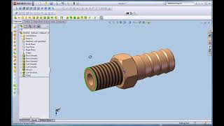 SOLIDWORKS TUTORIAL How to create Cosmetic Thread View [upl. by Otes]