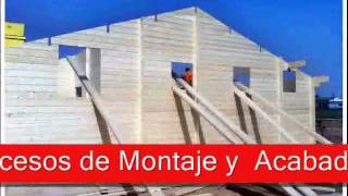 Casas de madera  proceso de montaje y acabado [upl. by Sesmar]