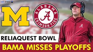 Alabama Football College Football Playoff Bracket Alabama vs Michigan In The ReliaQuest Bowl [upl. by Razaele]