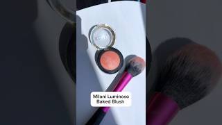 MILANI BAKED BLUSH Review  shade LUMINOSO makeup makeupreview blush beautytips beautyblogger [upl. by Eeldarb]