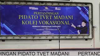 PIDATO TVET MADANI KOLEJ VOKASIONAL PERINGKAT KEBANGSAAN [upl. by Randi]