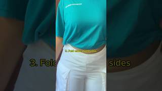 Easy hack for your oversized T shirt match with Cago pant oversizedtshirts shortfeed srilanka [upl. by Salema]