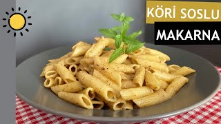 KREMALI KÖRİ SOSLU MAKARNA  SOSLU MAKARNA NASIL YAPILIR  KÖRİLİ MAKARNA [upl. by Aennyl591]