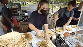 LONDON STREET FOOD BURGERS AND CHIPS CHICKEN BIRYANI WRAPS FLATBREAD HALLOUMI STREET FOOD [upl. by Ardnazxela]