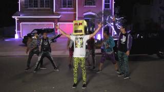 The Kia Soul Shuffle Slam with LMFAO at Halloween House [upl. by Eenahs559]