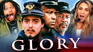 GLORY 1989 MOVIE REACTION FIRST TIME WATCHING Denzel Washington  Full Movie Review [upl. by Ahsenet]