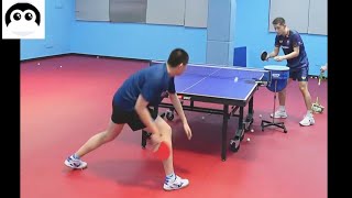 【table tennis】Zhang Jike teaches you to train like the Chinese national team Forehand footwork [upl. by Fagaly]