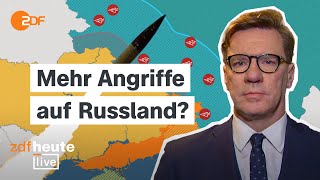 Neue UkraineStrategie Russlands Militärbasen im Visier  Militärexperte Lange bei ZDFheute live [upl. by Ecerahc]