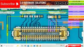 Samsung A60 lcd light borneo schematic diagram  samsung a605 backlight ways and circuits borneo [upl. by Haimaj]