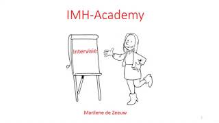 IMH Academy  Intervisie  Marilene de Zeeuw [upl. by Ritchie]