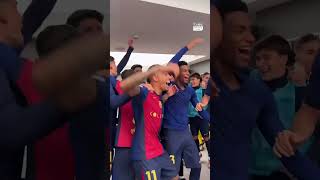 🔥 This is how FC Barcelona celebrated not just a win but a 40 blowout against Real Madrid 😱 [upl. by Adnovoj215]