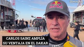 DAKAR  ETAPA 8 CARLOS SAINZ no se la juega y amplía su ventaja en el Dakar [upl. by Wiltsey]