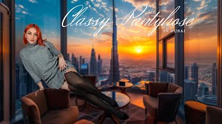 FASHION SHORT FILM  Pantyhose Stockings Tights Collant Heels Mini Skirt 4K [upl. by Rene]