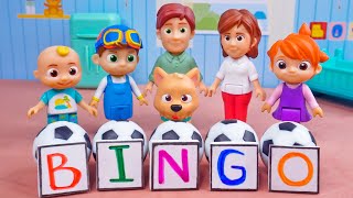 Bingo Song Toys  Play with CoComelon Toys amp Nursery Rhymes amp kids Songs [upl. by Annayi]