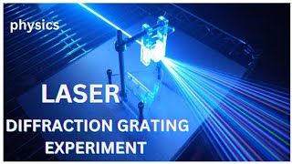 Laser diffraction grating experiment  engineeringphysics [upl. by Aubigny232]