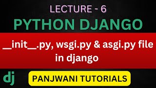 Lecture  6  initpy wsgipy amp asgipy file in Django  In Hindi [upl. by Rehnberg]