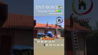 Nettoyage Toiture Réaliser par ENTBONY🏡✨😉💪✅ entbony nettoyagetoiture pourtoi [upl. by Tali188]