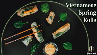 Asian food at its best🥢 How to cook vietnamese spring rolls ASMR [upl. by Bobinette]