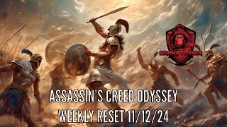 Assassins Creed Odyssey Weekly Reset 111224 [upl. by Ainafets]