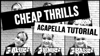 🎶 Acapella Tutorial  Cheap Thrills by Sia [upl. by Akialam]