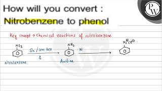 How will you convert  Nitrobenzene to phenol [upl. by Priebe446]