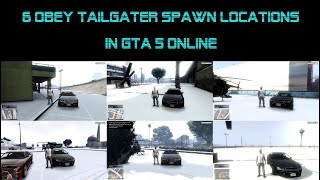 GTA 5 Online  6 Obey Tailgater Spawn Locations in Los Santos Michaels Car [upl. by Sucramraj144]