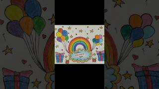 Childrens Day special drawing Bestwishes painting crayonscolor [upl. by Hamford]