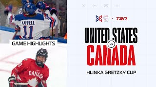 Canada vs USA FULL HIGHLIGHTS  2024 Hlinka Gretzky Cup [upl. by Delmore]