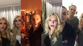 Katheryn Winnick amp Vikings Cast  Instagram Live Stream  Vikings Season 5 Premiere [upl. by Nirrol587]