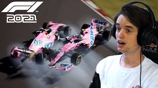 TEAMGENOOT CRASHT MIJ VAN DE BAAN  F1 2021 Braking Point 3 [upl. by Nylaf503]