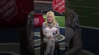 Dolly Parton dresses as Cowboys cheerleader rocks halftime show Shorts [upl. by Zolner358]