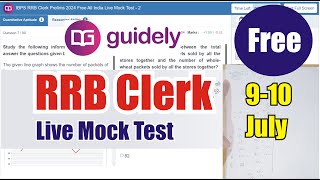 🎯Guidely RRB Clerk Live Mock Test  910 July  How to Attempt Mock  Just Do It rrbclerk [upl. by Sudnor]