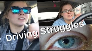 Day in the Life of Thick Glass and Contacts  Driving Struggles [upl. by Kwan562]