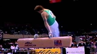 Vitali Scherbo  Pommel Horse  1993 Hilton Gymnastics Challenge [upl. by Eeramit]