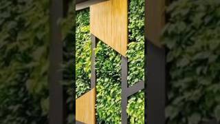 100 Green Artificial Wall decor ideasgreen grass wall decoration ideasshortvideo greenwall [upl. by Enitnemelc]