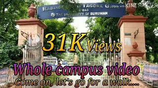 The University Of Burdwan Campus❤Whole campus enclosed in natural beauty🌳🌴🎋💧🌈🐤🦜🕊 [upl. by Intirb]