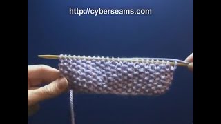 How to Knit  the Seed Stitch [upl. by Randee446]