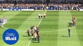 Emotional moment Everton pays tribute to Hillsborough victims  Daily Mail [upl. by Atolrac481]