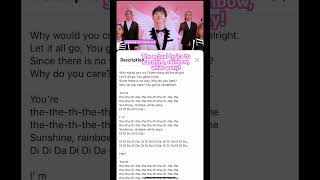 Sunshine Rainbow White Pony actual lyrics songlyrics [upl. by Corrinne]