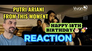 PUTRI ARIANI From This Moment feat Vivando Music from wedding of Fiersa Besari REACTION [upl. by Amitie]