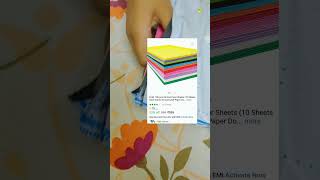 100 pcs A4 Size Color Sheet Art and Craft Paper Double Sided from Flipkartshorts youtubeshorts [upl. by Mafalda]